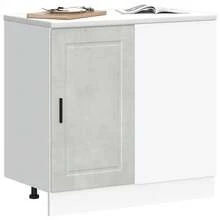 Mesa de jantar vidaXL / Mesa de jantar 80 x 80 x 75 cm em metal - Cinza - Ver 3