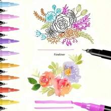 120/100/72/60 Colors Dual-Tip Marker Set, Watercolor Painting Pens, CD Box Packaging, Professional Sketching Pen Combination, Perfect Christmas, Halloween, Easter Gift - Sets - View 9