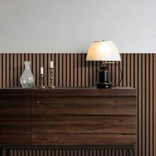 1 Roll Flexible Wood Lattice Acoustic Panel, Vertical Sound-Insulating Wood Slat Wall Decor, Suitable For Home Interior - WJG-567 - View 4