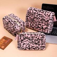 Leopard Print Makeup Bag, Large Capacity Storage Bag, Fashion Toiletry Bag, Convenient Travel Makeup Bag - Toiletry Bag - View 8
