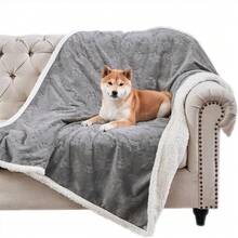 Pet Blanket, Waterproof Washable Chenille Lamb Fleece Blanket For Cats, Soft Plush Double-Sided Reversible Protective Pad, Suitable For Bed/Sofa/Car/Couch - 71*100cm - View 14