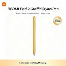 Xiaomi Redmi Graffiti Stylus Pen, Passive Capacitive Touch Screen Pen, Compatible With REDMI Pad 2, No Charging No Pairing Required, Replaceable Soft Tip, Metal Body, Universal For Most Capacitive Touchscreen Tablets & Smartphones, Smooth Writing Drawing Note Taking For Student, Yellow - Yellow - View 6