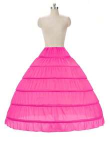 XKTRXF Women's 6 Steel Hoop Oversized Fluffy Bridal Petticoat Underskirt - A - View 9