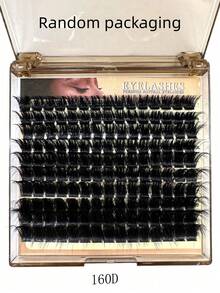 200pcs/150pcs/140pcs/100pcs 8D Luxury Fluffy DIY Cluster False Eyelashes, 10-18mm Mixed Length Lash Extensions, 0.07mm Russian D Curl Dense Reusable Dramatic Eyelashes, Suitable For Beginners, Easy To Use, 10 Rows (60D/80D/100D/120D/160D/200D Multiple Specifications) - D - View 9