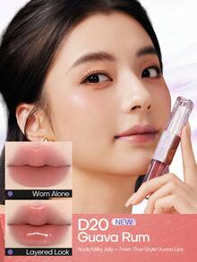 Mistine 雙頭唇彩鏡面水感唇泥口紅 不黏膩啞光豐盈唇 D20 - D20 - 查看 2