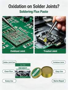 JUE FISH Solder Paste Thermal Conductive Deoxidizing Cleaning Solder Joint Home Electronic Product Repair Soldering Care Paste - A - View 1