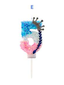 Snowflake Gradient Crystal Crown Blue Woven Style Birthday Number Candle, Autumn Decor, Souvenir, Camping, Kitchen, Christmas, Party Gift, Kitchenware, Home Decor & Accessories, Party Decoration & Supplies - View 19