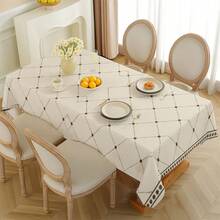 2D Flat, 1pc Soft, Fashionable And Beautiful Soft Color Patterned Tablecloth, Dining Table/Coffee Table/Desk/Coffee Table, Picnic/Outdoor Dining Table/Camping Dining Table, Exquisite Lifestyle, Home Fabric - A - View 7