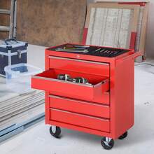 Carts & Wagons, Shopping Trolleys - Red + Steel - View 4