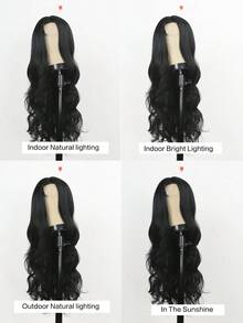 Children's Synthetic Long Wavy Wig, Suitable For Party, Daily Wear, Natural Hair Texture Heat Resistant, Halloween Cosplay - Multicolor - View 9