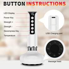 Negative Pressure Cupping Massage Beauty Device, Intelligent Gua Sha Massage Tool. One-Touch Pressure Release. Suitable For Face, Abdomen, Arms, Legs, Waist And Back. Holiday Gift. - View 7