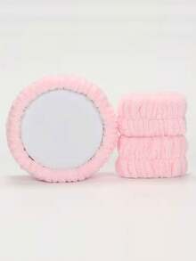 Face Wash Headband 3pcs Set, 1pc Headband & 2pcs Wristbands, Face Washing, Facial Cleansing, Makeup Application, Makeup Removal, Travel, Suitable For All Skin Types. - Multicolor - View 3