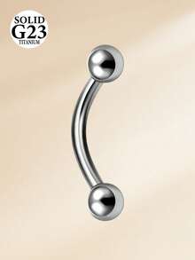 TOKRING أقراط روك وحلقات حاجب مجوهرات ثقب الحاجب باربل منحني من سبيكة التيتانيوم 16G مع طقم كرة حلقات ثقب التراغوس مجوهرات 6 مم 8 مم 10 مم - فضي - مشاهدة 6