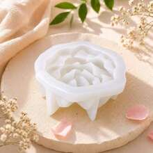 Large Peony Flower Silicone Mold, Suitable For DIY Aromatherapy Candles, Handmade Soap Making And Craft Production - 3D Floral Home Decor Gift - White - View 5
