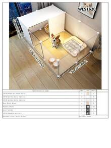 Dog Fence Indoor Home Use Small Dog Barrier Teddy Rabbit Pet Isolation Gate Guardrail Cat Cage - Multicolor - View 19