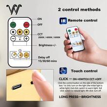 wamblz Wireless Rechargeable Picture Light With Remote Control, Three-Color Changing, Dimmable Timer Battery Operated Wall Light CRI90+, Suitable For Bedrooms, Living Rooms, Studies, Hallways, And Gallery Golden - B-gold - View 4