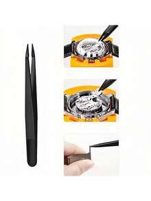 27pcs Professional Watch Repair Tool Set, Watch Repair Tool Kit, Watch Band Repair Tools, Watch Case Opener, Watch Hand Remover, Replacement Spring Bar Set, Watch Band Adjustment Repair Tools, Suitable For Watch Battery Replacement, Watch Band Size Adjustment, Watch Case Opening, Watch Spring Bar Replacement, Practical And Portable Watch Repair Tool Set, Perfect Gift For Watchmakers And DIY Enthusiasts, Durable Watch Repair Set, Ideal Choice For Personal And Professional Watch Daily Maintenance - Yellow - View 7