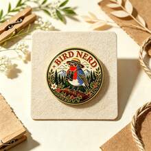 Outdoor Adventure Enamel Pin Set, Cryptid Support Group, Bird Nerd, Leave No Trace, Nature Lapel Brooch Backpack Decor, Unique Gift For Outdoor Lovers - Multicolor - View 7