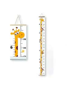 1pc Baby Height Measuring Tape - Hanging Fabric Height Measuring Tape, Adjustable Height Labels, Suitable For Baby Room Decoration And Baby Products - Multicolor - View 1