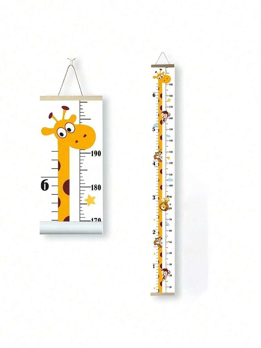1pc Baby Height Measuring Tape - Hanging Fabric Height Measuring Tape, Adjustable Height Labels, Suitable For Baby Room Decoration And Baby Products - Multicolor - View 1