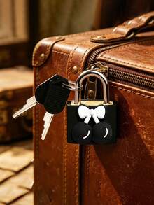 Cherry Decor Mini Padlock With 2 Keys, Small Travel Lock For Backpacks, Lockers And Gym Bags, Essential For School, Outdoor Travel And Student Dorms, Durable Combination Lock Alternative - Multicolor - View 3