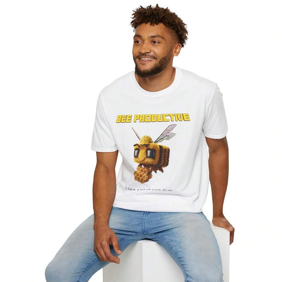 Bee Productive Bee T-Shirt Gift - Multicolor - View 1