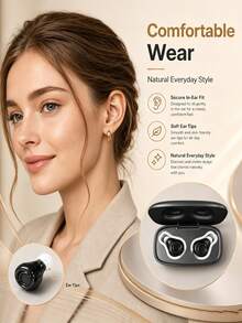 Long Lasting Rechargeable In Ear Sound Booster Portable Audio Amplifier Adjustable Volume Noise Suppression Lightweight Wearable Sound Enhancer For Daily Life Travel Watching TV Chatting With People - View 7