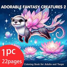 [NEW ADORABLE Coloring Book] 1pc Original Coloring Book ,22 Pages Single-Sided Printing,Clear Lines And Exquisite Patterns,Ideal For Relaxation | Perfect Gift For New Year, Christmas,Birthdays,School Holidays,Perfect For Adults & Teens & Child - Single Piece - View 3