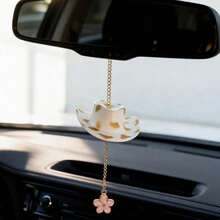 1pc [Car Cowboy Hat Flower Rearview Mirror Pendant]Multi-Color Options ...