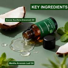 YURHERSU Peppermint Essential Oil, A Refreshing Moisturizing Body Massage Oil, An Aromatic Skincare Essential Oil, 30ml. - Mint - View 6