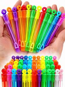 10/20/36pcs Colorful Mini Bubble Wands, Transparent Bubble Blowers For Outdoor, Friends Gathering, Party Supplies, Small Gifts (Random Style & Color) - Multicolor - View 11