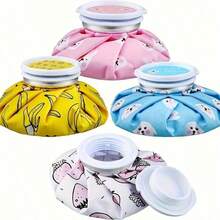 Reusable Fillable Hot Water Bottle, Adult Home Use Warm Water Bag, Leak-Proof Sealed Screw Cap, Portable For Home Travel Daily Practical Item, Christmas Gift - Multicolor - View 1