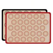 2pcs Macaron Silicone Baking Mat, Non-Stick Baking Mat, 30-Circle Macaron Baking Mat, Heat-Resistant Oven Liner, Suitable For Cookies, Pastries, Bread, Pizza - View 18
