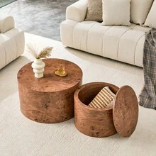 طاولات متداخلة - بني + MDF - مشاهدة 1