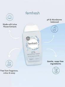 Femfresh PH Balanced, Gentle Intimate Wash For Women, Non-Soap, Low Allergy, Soothing Sensitive Skin, Daily Use, Holiday/Mother's Day Gift, 250ml/8.45 Fl Oz - 0 Degrees Skin-friendly - View 7