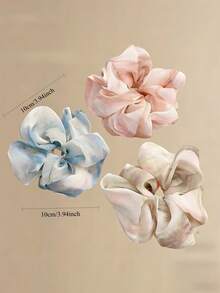 New Korean Style Gentle Pleated Hair Scrunchie, Fresh Versatile Minimalist Elegant, Suitable For Daily Commute Hair Scrunchies - Multicolor - View 10