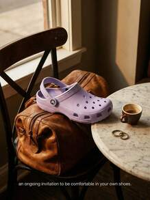 Crocs CLASSIC CLOG Women's Clogs Waterproof Slip-On Anti-Slip Beach Casual Daily 10001-530 - Lavender - View 5