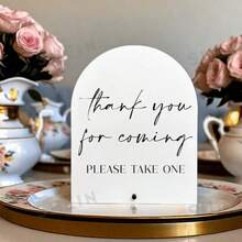 Wedding Table Sign, "Thank You For Coming", Acrylic Material, With Stand, Minimalist Wedding Favor, Bridal Shower, Wedding Banquet, Event Party Supplies - M - View 2