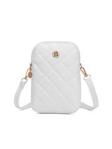 1pc Women's Vintage Rhombus Camellia Decor Phone Crossbody Bag, Minimalist Vertical Embroidered Mini Handbag For Daily Outings - M1937 - View 12