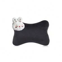 1 buah Bantal Leher Mobil Kelinci Ceri Bordir Manis, Desain Ergonomis, Dapat Digunakan Sepanjang Musim, Aksesori Interior Mobil Wanita - A - View 7