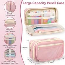 Morandi 60PCS School Supplies With Pencil Case,Stationery Set,Highlighters,Gel Pens,Mechanical Pencils,Back To School,College Essentials For Students - Multicolor - View 4