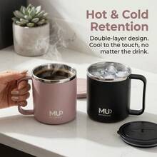 304 Stainless Steel Drinking Cup Portable Coffee Mug Double Layer Cup For Cold And Hot Drinks Sealed Reusable Tumbler - Multicolor - View 4