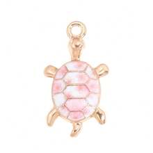 Mixed 10Pcs Pattern Turtle Pendants Alloy Charms DIY Jewelry Accessories For Handmade Bracelet Necklace Decoration - Gold - View 18