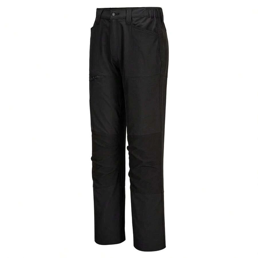 Portwest Mens Stretch Slim Work Trousers - White - View 1