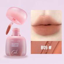 CZEL Kuzi Soft Matte Cotton-Feel Lip & Cheek Cream Matte Lipstick Long-Lasting Moisturizing Brightening Non-Fading - B05 Warm Pomelo Dündūn - View 2