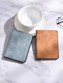 1 buah Dompet Kartu Kredit Kulit PU Ultra Tipis, Desain Kompak, Gaya Minimalis, Dompet Saku Depan, Cocok untuk Pria Menyimpan Uang Tunai, Kartu Kredit, SIM dan Lainnya - MultiWarna - View 6