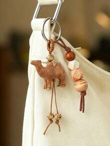Wood Animal,Camel Charm Keychain,Bag Charm,Key Ring Accessories Gifts For Car,Women Vacation Accessory Gift,Backpacks,Hand Bag,Diwali Gift,Eid Al-Fitr - Multicolor - View 6