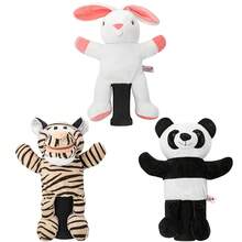 1PC Cute Cartoon Animal Plush Golf Club Head Cover, Multiple Styles Of Tiger Rabbit Panda, Suitable For Fairway Golf Clubs, Soft Fluffy Golf Wood Protective Sleeve For Outdoor Golf Entertainment - Multicolor - View 2