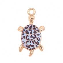 Mixed 10Pcs Pattern Turtle Pendants Alloy Charms DIY Jewelry Accessories For Handmade Bracelet Necklace Decoration - Gold - View 12
