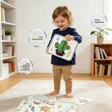 Creative New Mushroom Plug-In Puzzle Toy, Creative Desktop Educational Game, Develops Thinking And Hands-On Ability, 7 Colors Available, Suitable For Indoor And Outdoor Play, Random Color, Random Card Pattern - Multicolor - View 6